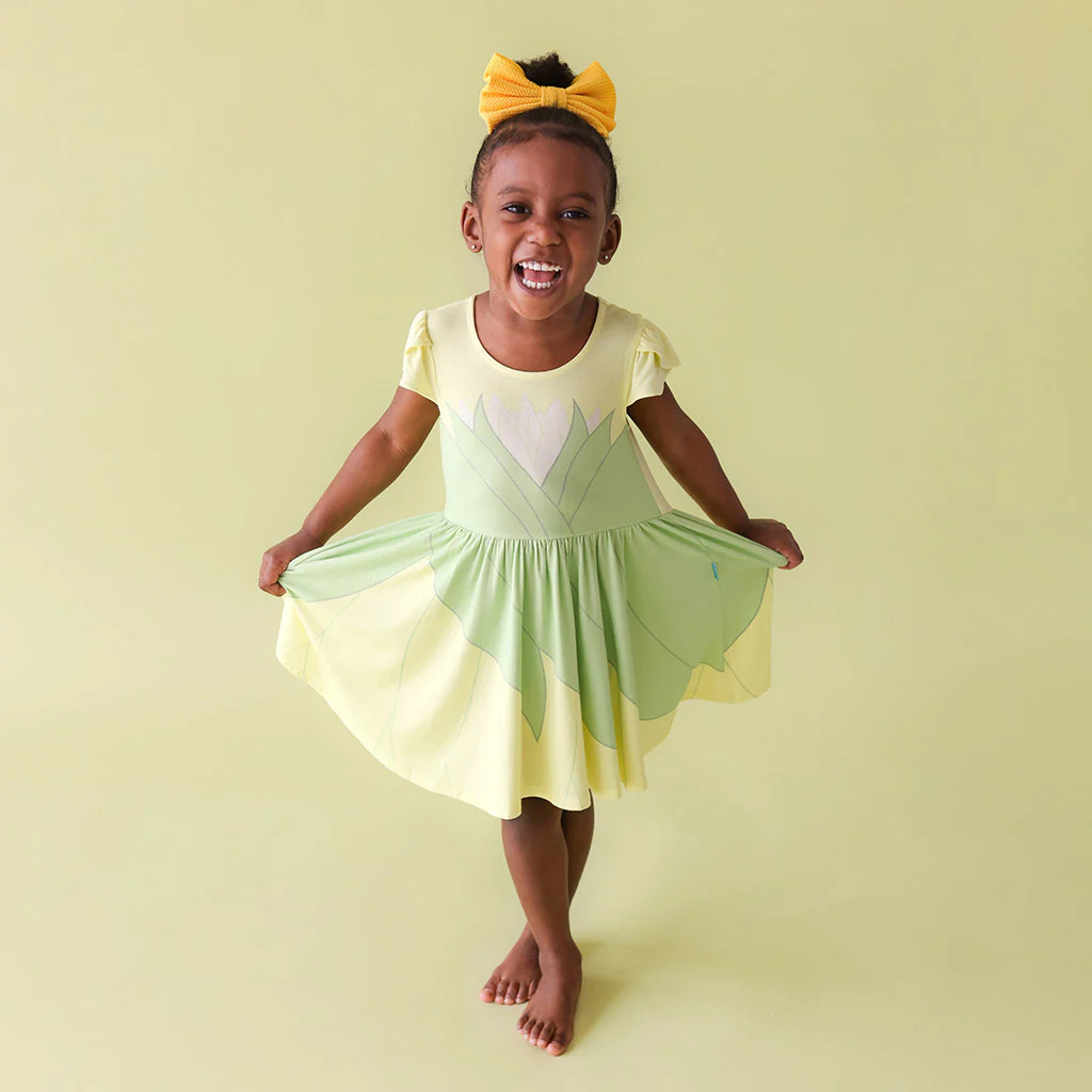 Disney Princess Green Girl Twirl Dress | Tiana | Posh Peanut