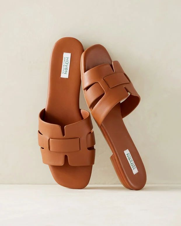 Leather Woven Sandals | Talbots