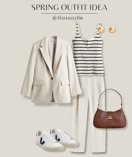SPRING OUTFIT IDEA 🤍

fashion inspo, spring outfit, spring fashion, spring style, outfit idea, outfit inspo, casual chic outfit, casual chic ootd, chic outfit, chic ootd, beige blazer, linen blazer, oversized blazer, striped top, ribbed top, beige pants, linen pants, veja campo, white sneakers, tan bag, brown bag, shoulder bag, h&m, style inspo, women fashion

