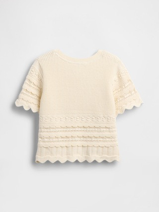 Baby & Toddler Scalloped Mixed-Stitch Sweater | Gap (US)