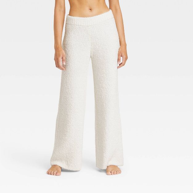 Women's Feather Yarn Lounge Wide Pajama Pants - Stars Above™ | Target