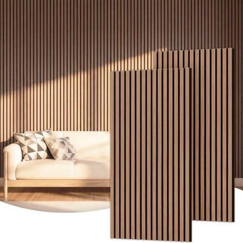 TONOR Wood Wall Panels for Wall, 2 Pack 47.2" x 23.6"/ 120 x60cm(15.5ft²) Acoustic Wall Panels, ... | Amazon (US)