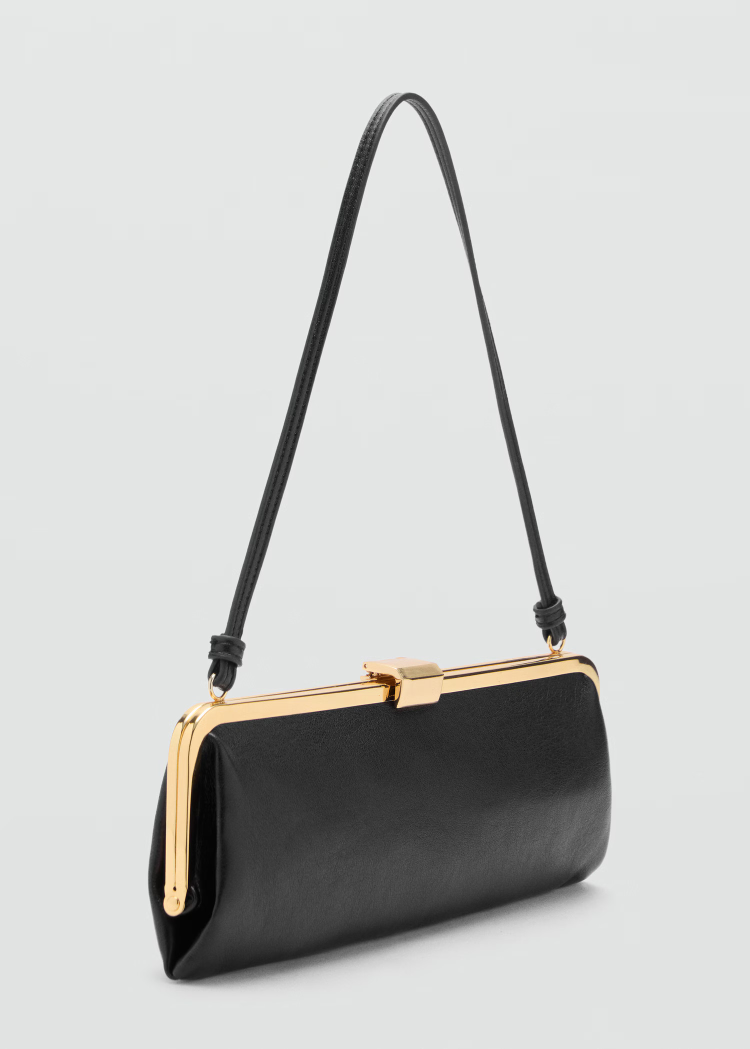 Metallic clutch handbag | Mango (US/MX/AU)