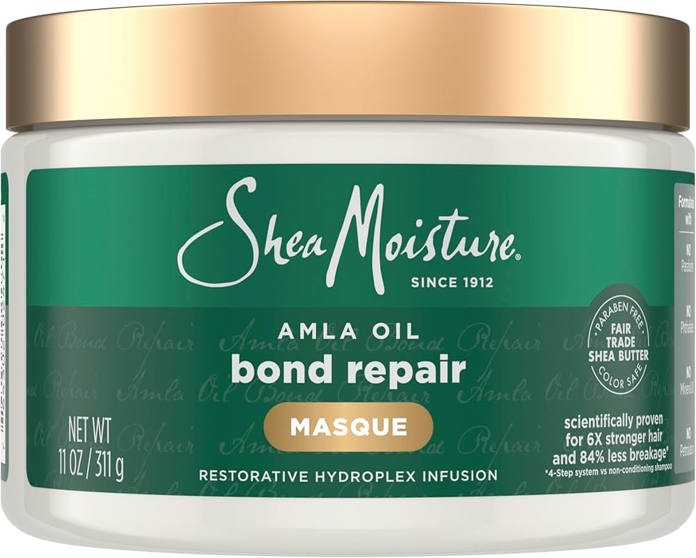 SheaMoisture Bond Repair Masque Amla Oil Deeply Moisturizes and Visibly Repairs Damage with Hydro... | Amazon (US)