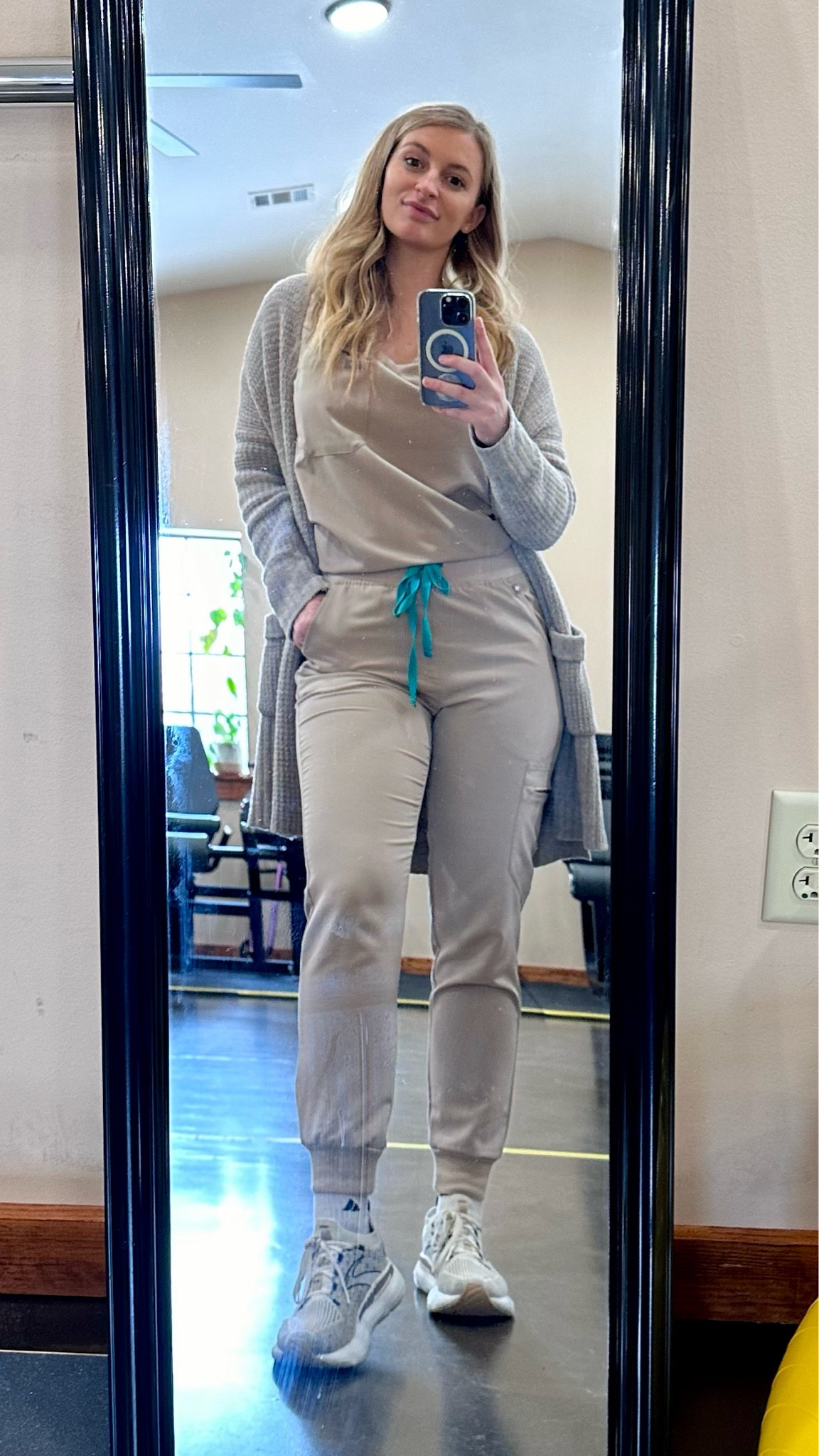 FIGS are the best 🤍 I’m 5’5” and 140 pounds and I’m in a small in top and bottoms  

#LTKworkwear #LTKfindsunder100 #LTKmidsize