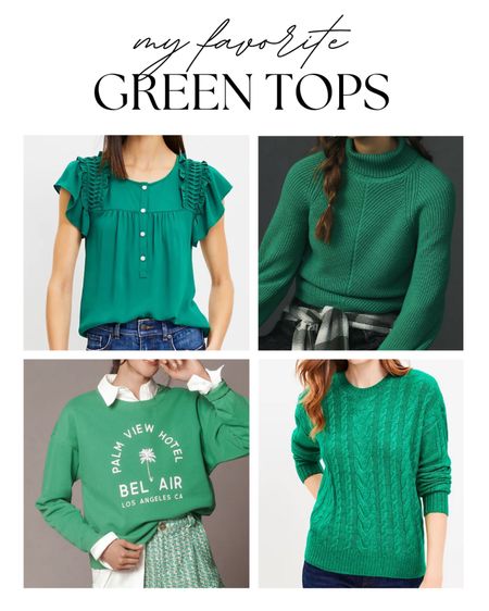 These are my favorite green tops from Anthropologie and Loft, perfect for St. Patrick’s!  Most of these items are on sale right now, take advantage of these deals!  

#LTKsalealert #LTKstyletip #LTKfindsunder100