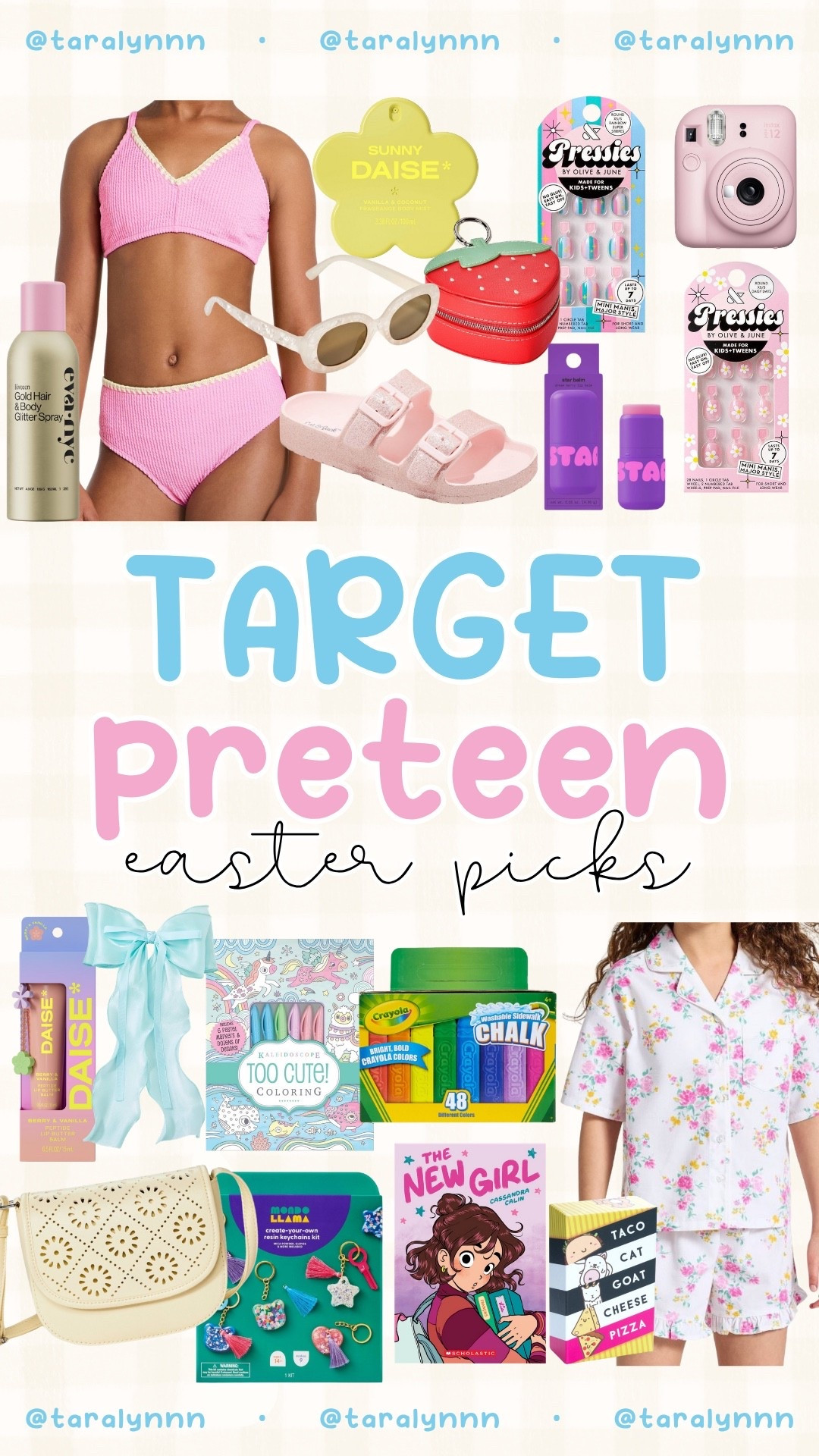Target last minute Easter basket fillers for preteen girls 🐰🌸✨

#girls #preteen #target #easter #basket #fillers #stuffers #spring #holiday #kids #giftguide #mom #momlife #swim #gifts #girl 11 year old 12 year old 10 year old 

#LTKKids #LTKSeasonal #LTKmomlife