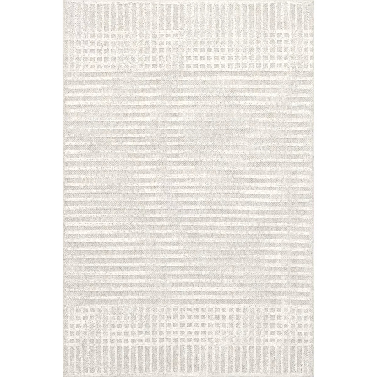 Nuloom Yulia Geometric Bands Pet Friendly Machine Washable Area Rug | Target