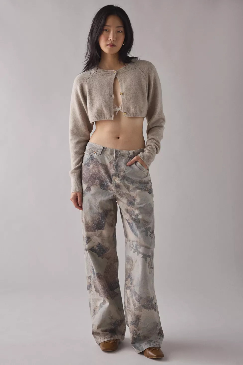 BDG Jaya Camo Print Baggy Boyfriend Pants | Urban Outfitters (US and RoW)