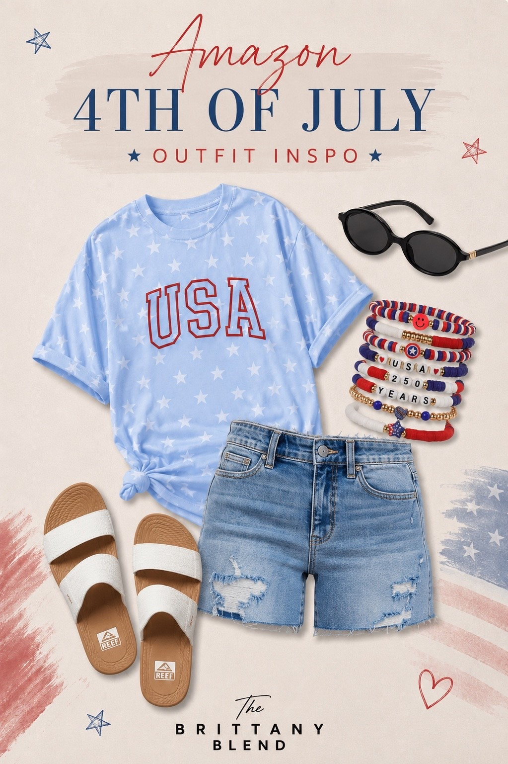 🇺🇸 Amazon 4th of July Outfit Inspo 🇺🇸

This patriotic outfit is giving all the summer vibes! ❤️🤍💙 From the adorable USA tee to the comfy denim shorts (just bought them and LOVEEEE)  and accessories, this look is perfect for BBQs, fireworks, parades, and everything in between.

#LTKSeasonal #LTKootd