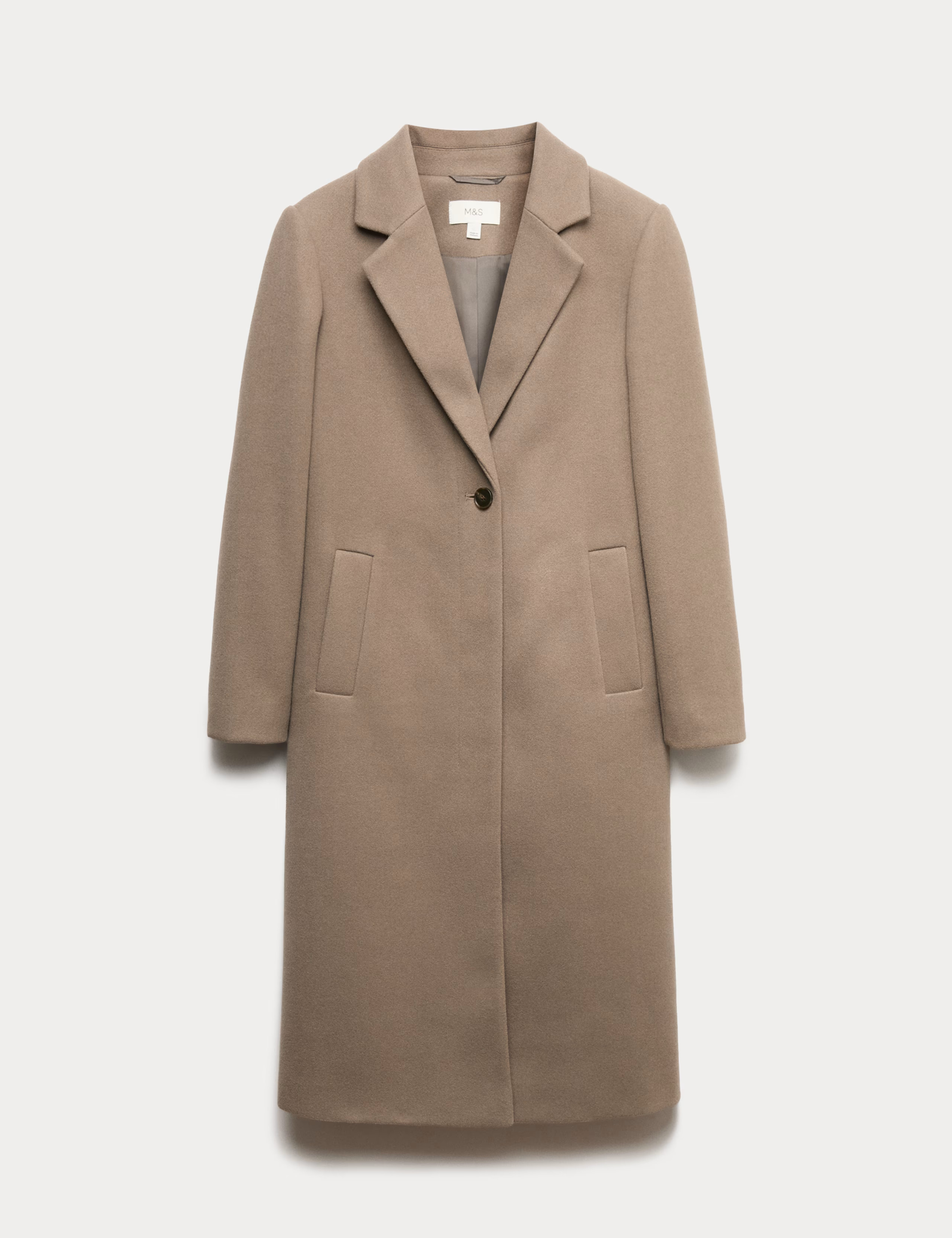 Single Breasted Longline Tailored Coat | Marks & Spencer (UK)