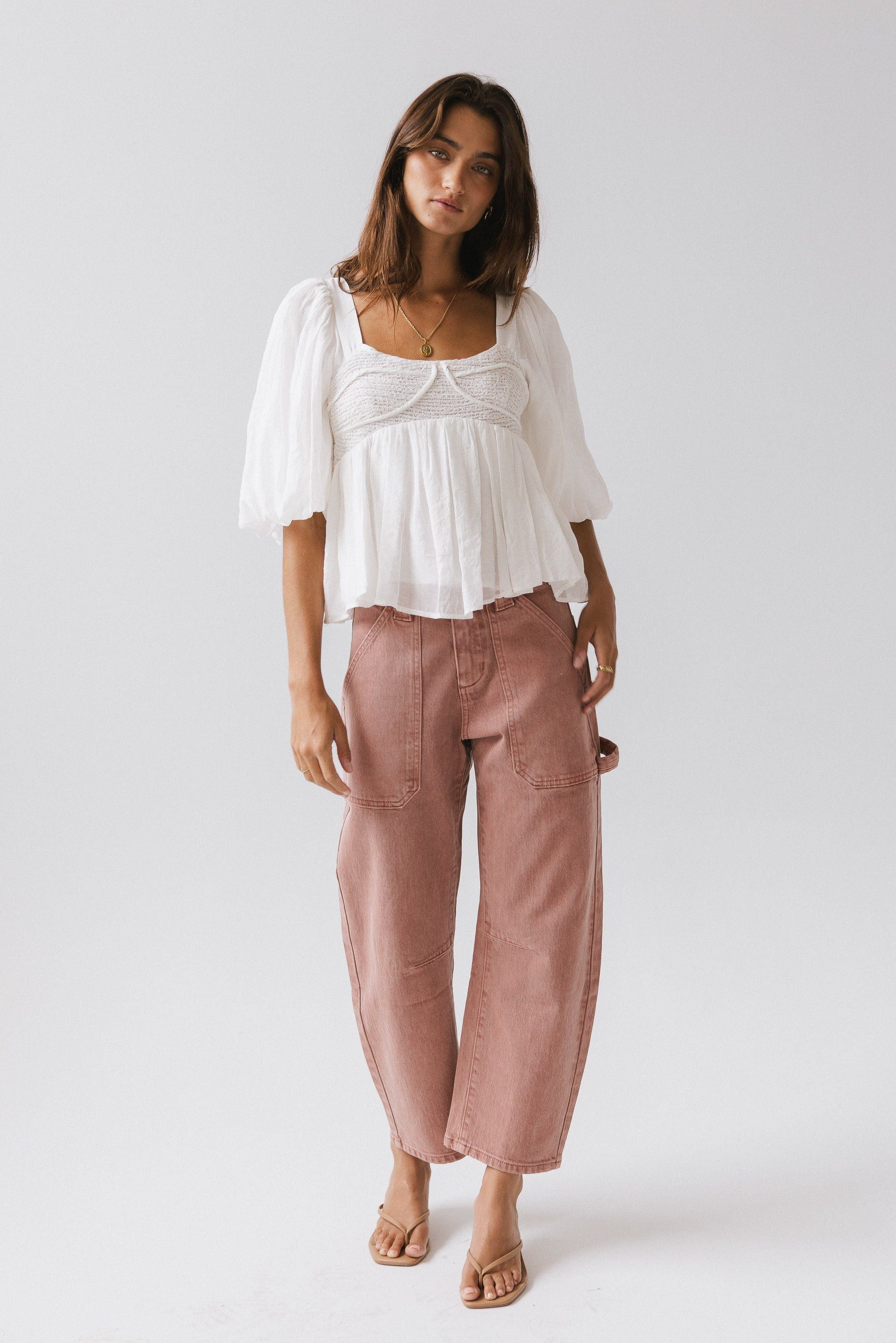 Scottie Barrel Jeans in Mauve | Böhme US