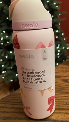 Owala "Girlhood" 32oz Free Sip Limited Edition UO Exclusive Multicolor Bows | eBay US