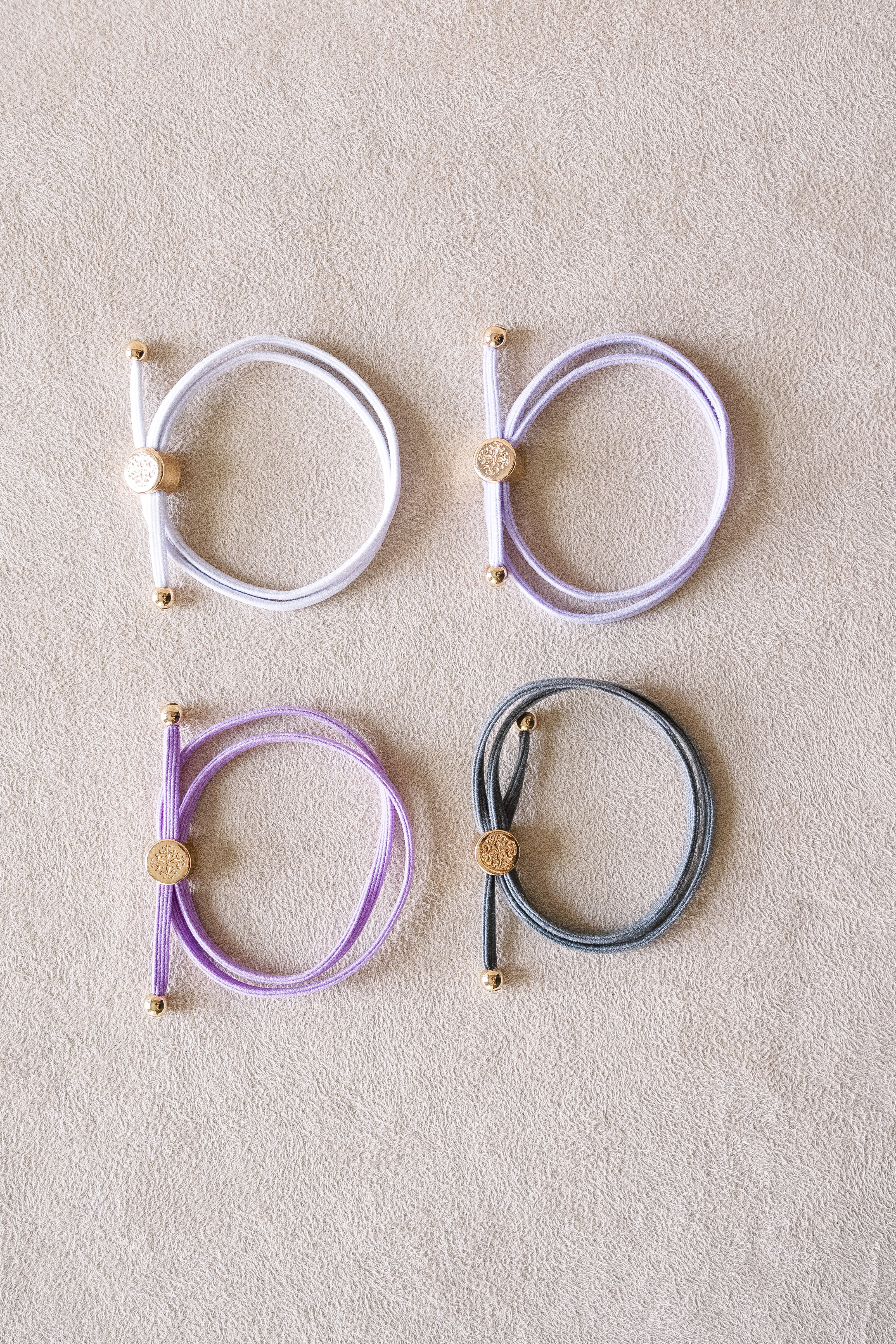 Skinny Hair Tie Set - Purple | Smith and Co. Jewel Design