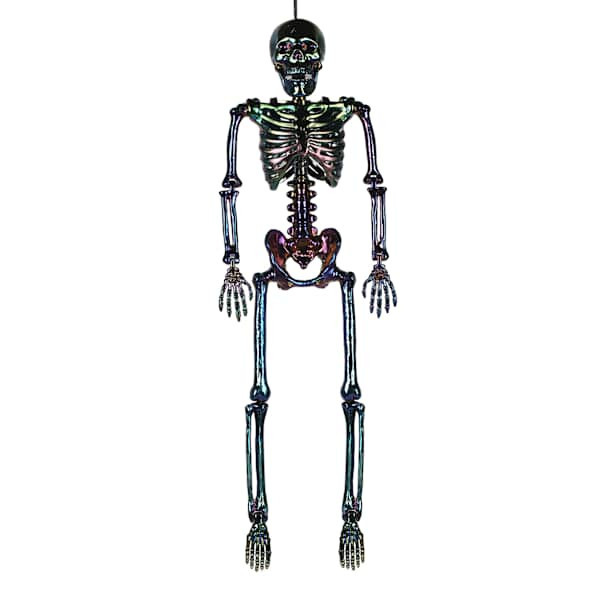 Black Iridescent Skeleton, 16", Plastic, sold by At Home | At Home