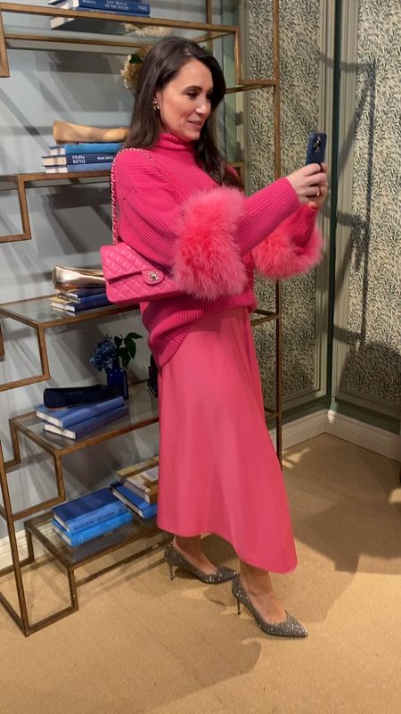 Pink silk and feathers for a celebration! LaPointe is fabulous but I found a page less expensive option in the same vibrant color!

#LTKunder50 #LTKFind #LTKunder100