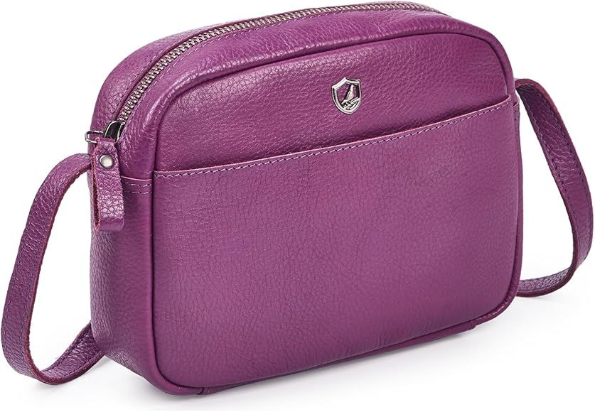Cochoa Small Crossbody Bag for Women Pebbled Soft Real Leather Disco Sling Purse Premium Crossove... | Amazon (US)