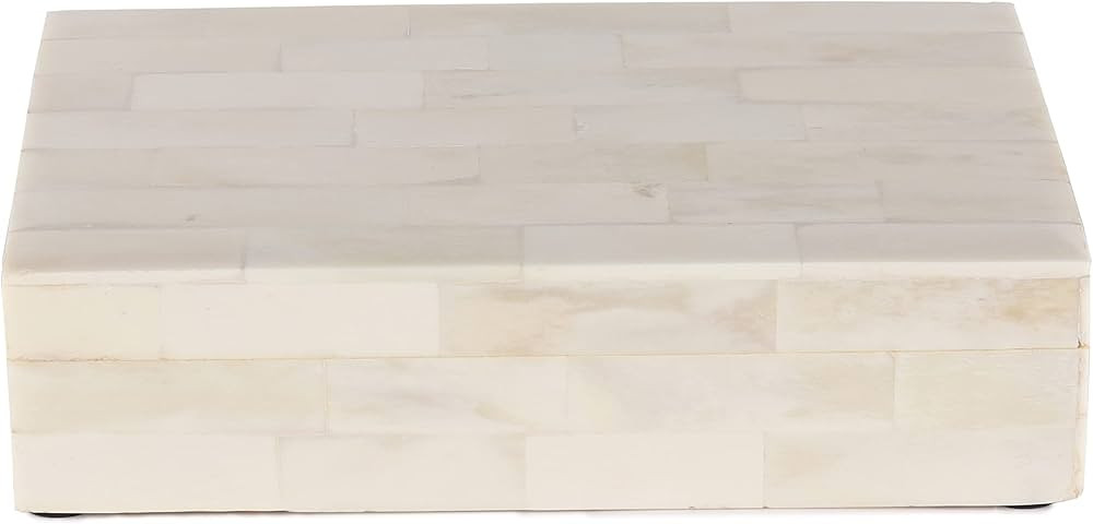 Handicrafts Home Jewelry Gift Boxes - Decorative Organizer and Storage Box for Décor White Bone ... | Amazon (US)