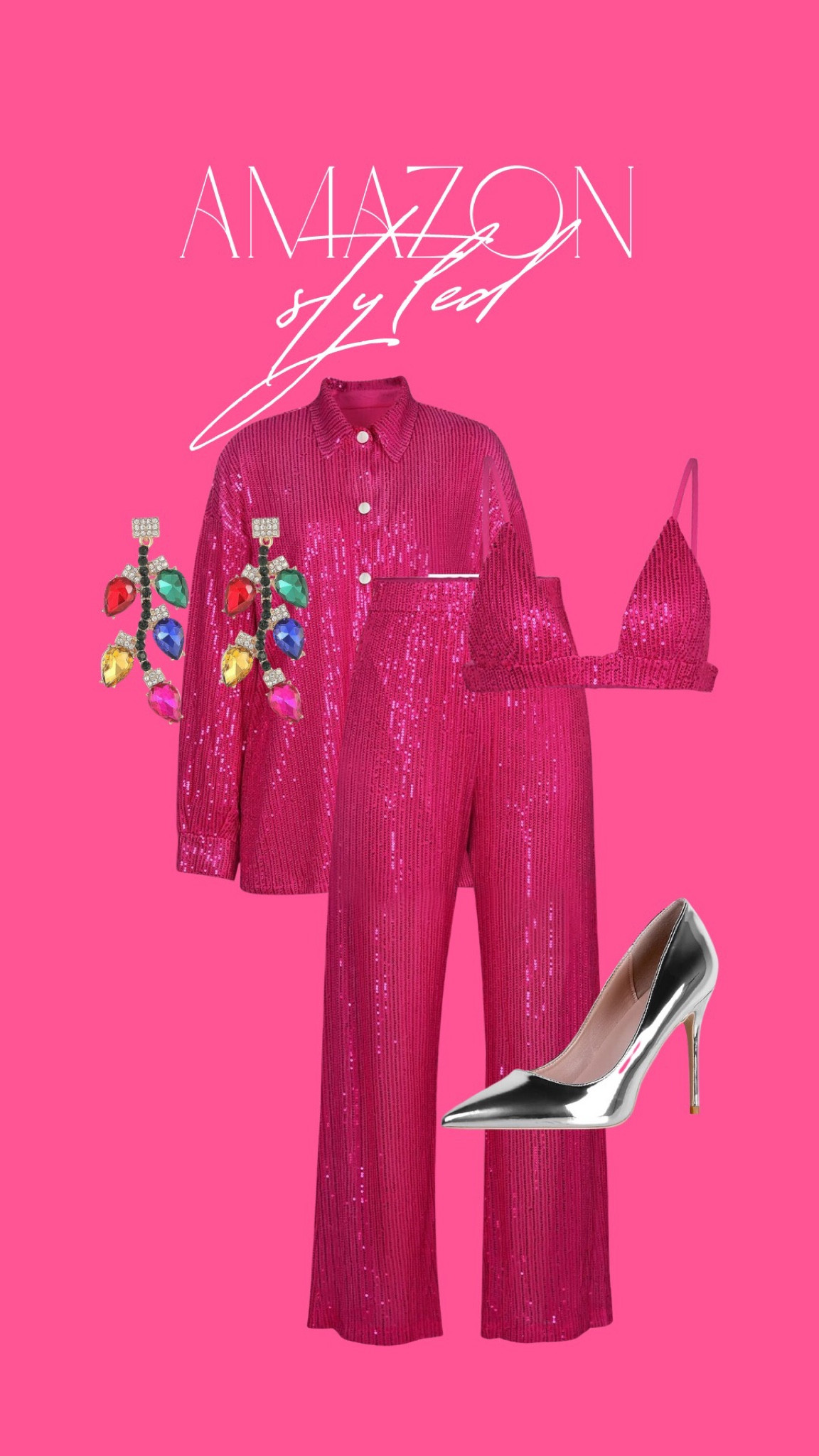 Sequin blazer set holiday outfit idea 

#LTKSeasonal #LTKparties #LTKHoliday