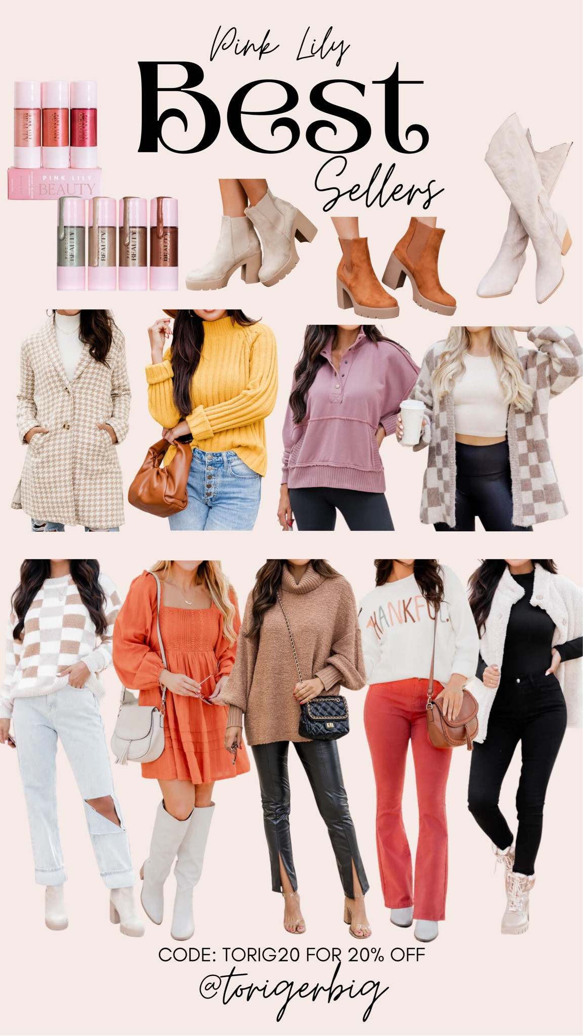 This weeks best sellers from Pink Lily. #BestSeller #Pinklily #Fall #Sweater #Cardigan #ltk 

#LTKstyletip #LTKbeauty #LTKmidsize