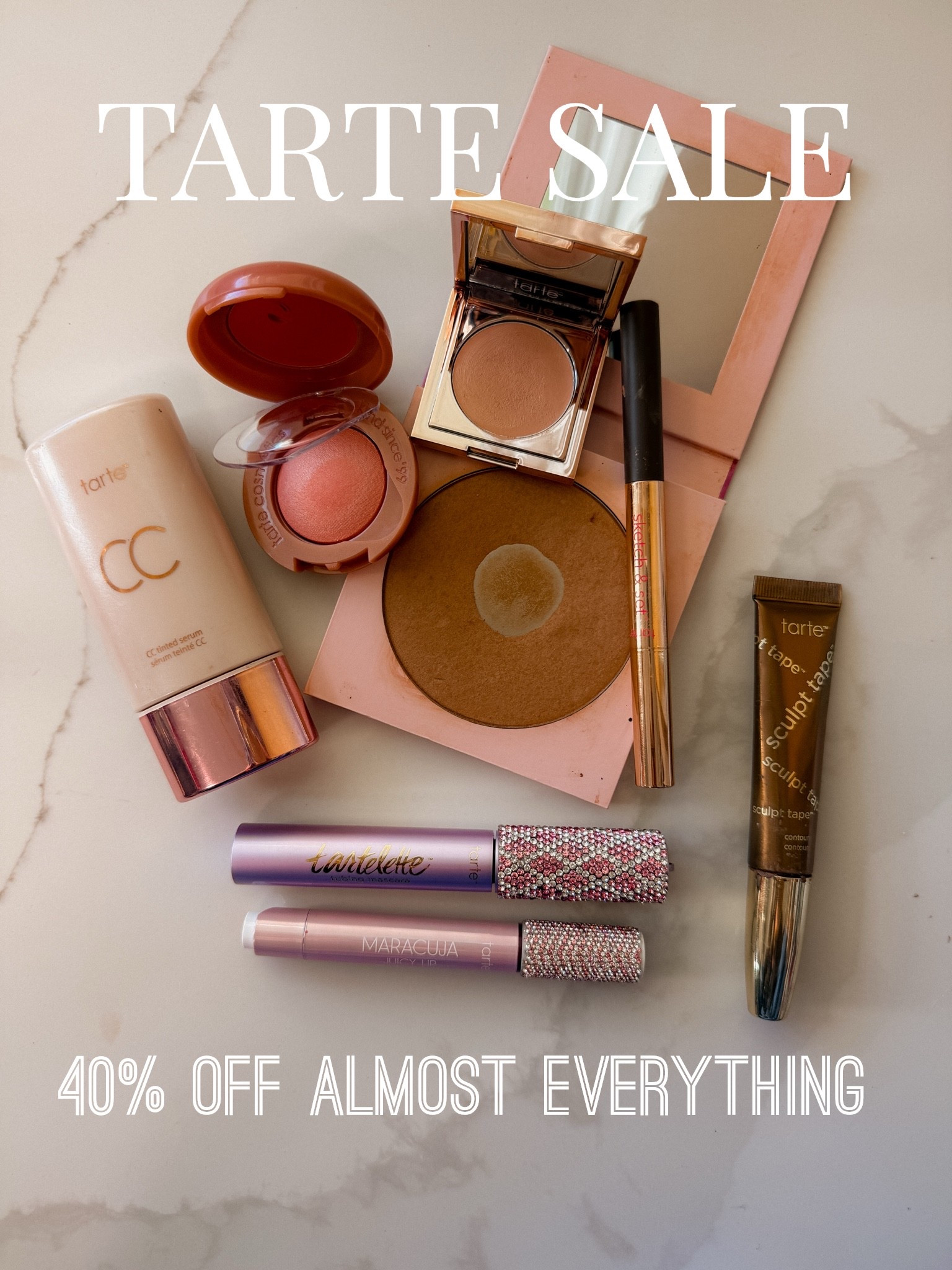 Make sure you are signed in or signed up as a member to get the full 40% off…otherwise it will just be 35% off. 

CC cream is the Best! I get shade tan
Faux freckles I get medium
Color corrector : light medium peach

#Ad #TartePartner @Tartecosmetics