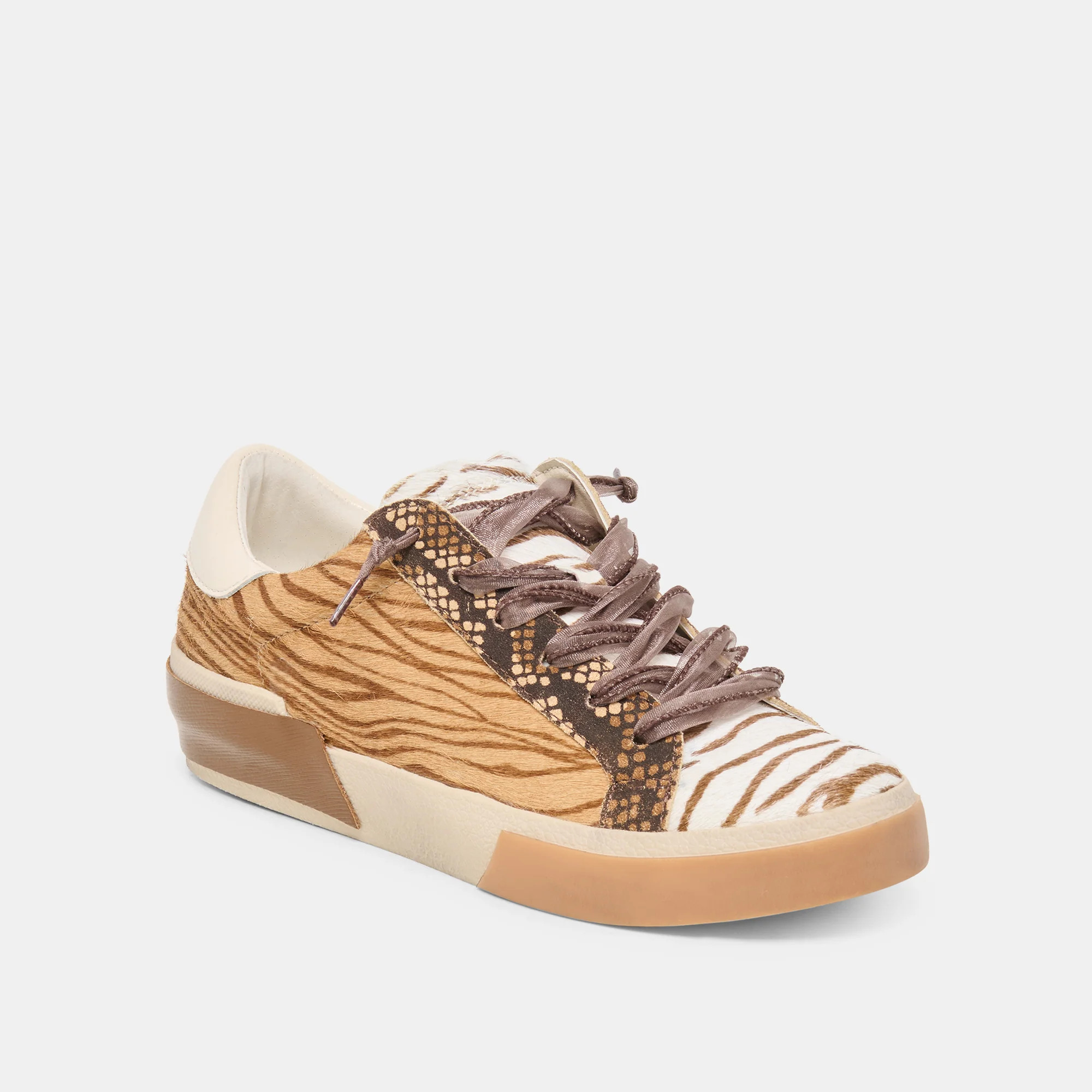 Zina Zebra Multi Calf Hair Sneakers | Dolce Vita | DolceVita.com