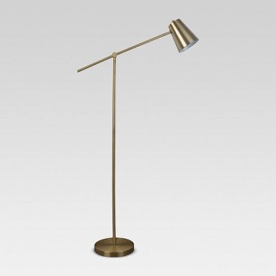 Cantilever Floor Lamp Brass - Project 62™ | Target
