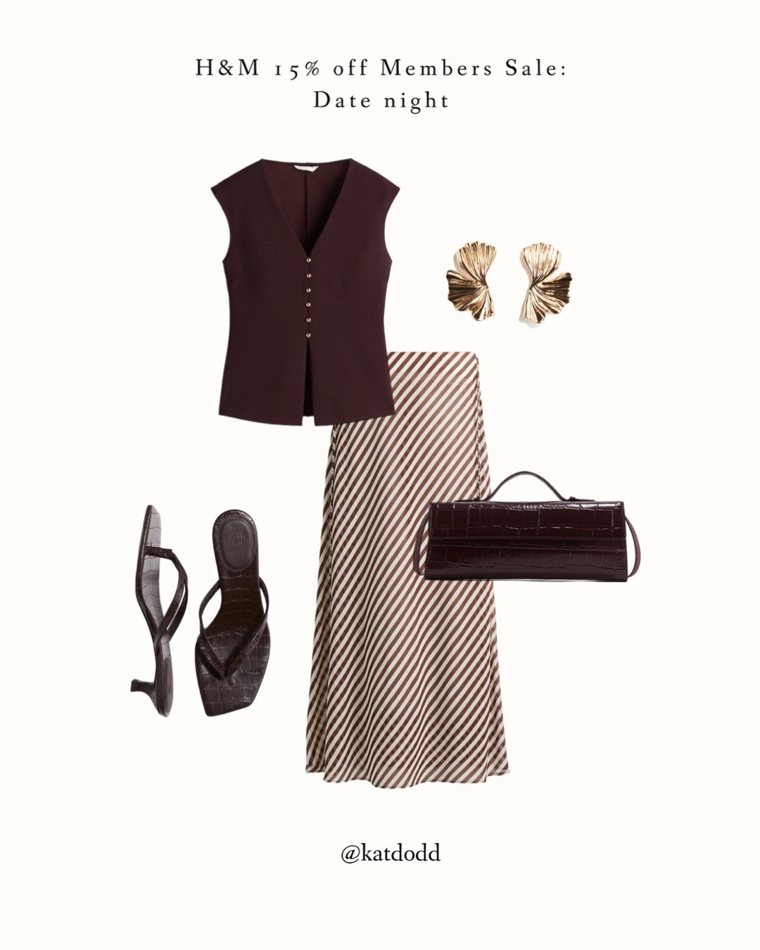 Date night outfit 🤍 15% off H&M members 

H&M members sale, date night, kitten heel, skirt, waistcoat, gold jewellery, bottega dupe, outfit inspo, midi skirt, baguette bag, brown, cream

#LTKstyletip #LTKsale #LTKuk