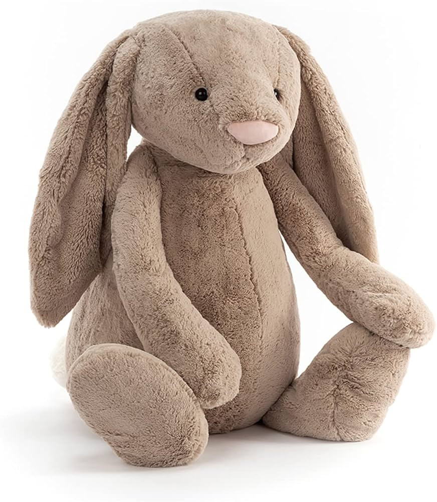 Jellycat Bashful Beige Bunny Stuffed Animal, Really Really Big 42.5 inches - Rabbit and Bunny Plu... | Amazon (US)
