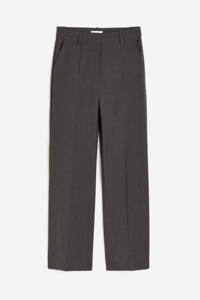 Pantalon de tailleur en twill - Gris foncé - FEMME | H&M FR | H&M (FR & IT & ES)