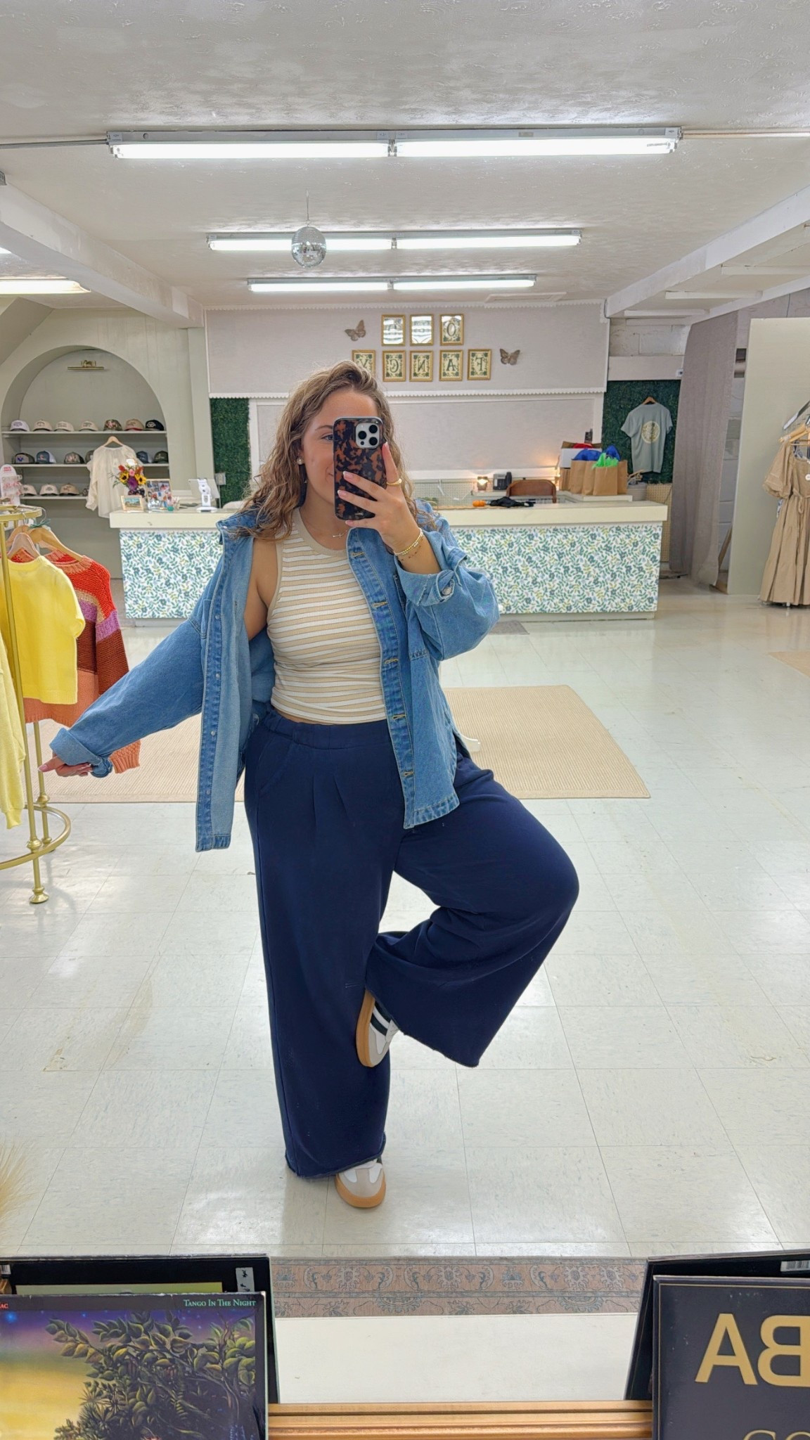 FINALLY GETTING COLDER!!🧥🍁🧸

tank: size L
pants: size L
denim jacket: size L (from tiktok shop, similar linked) 
shoes: size 8.5 women’s 

#LTKSeasonal #LTKMidsize #LTKFindsUnder100