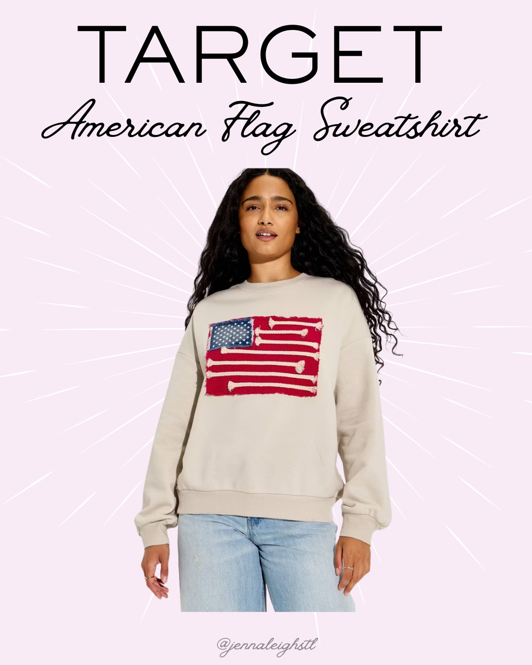 This Target American flag graphic pullover sweatshirt is so popular right now. Such a good look for less and it’s actually in stock. Perfect for summer nights and all the patriotic holidays. 

 #LTKootd #LTKSeasonal #LTKMidsize