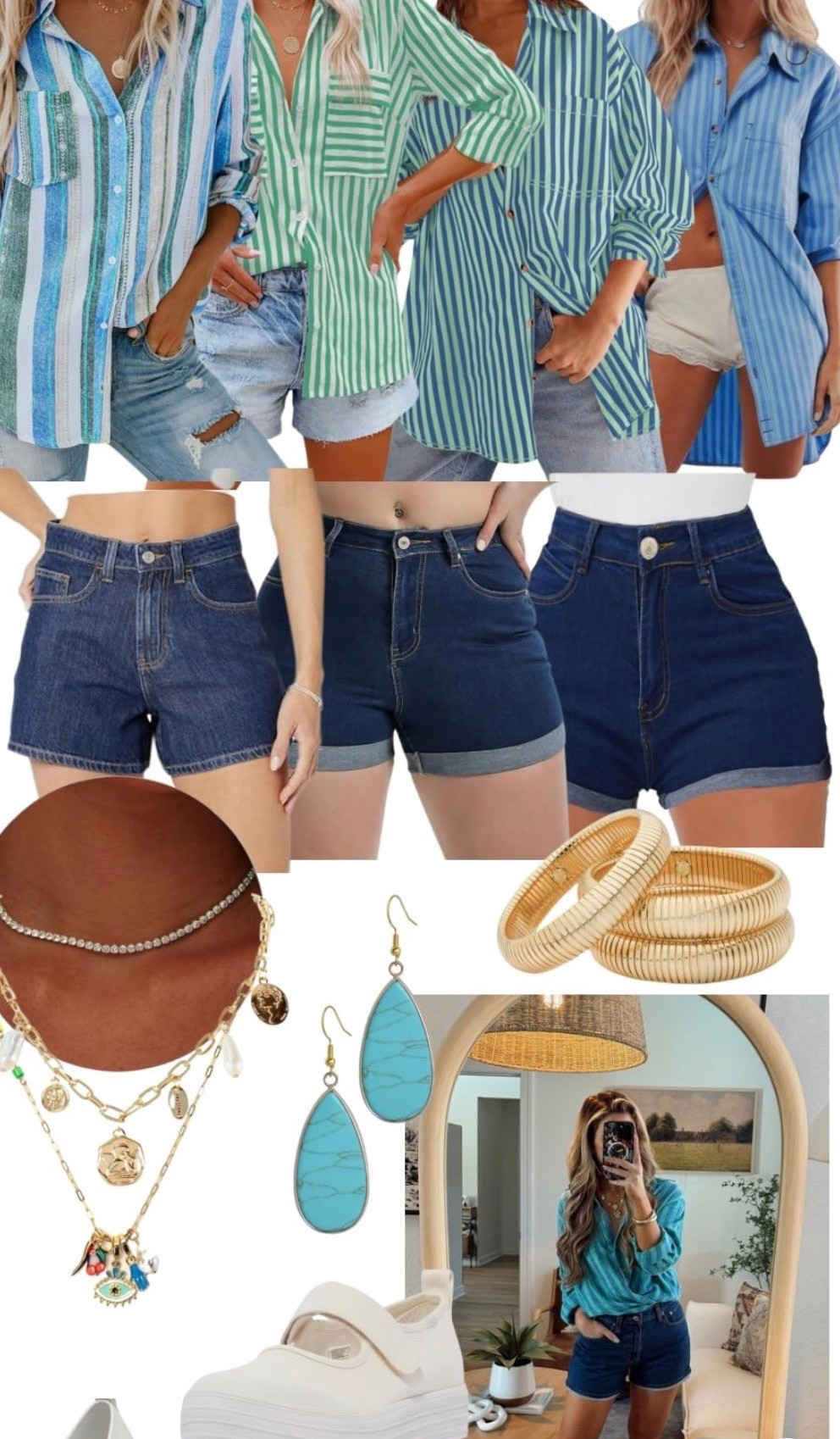 Amazon outfit remake!! 🩵🩵🩵




Denim, jean shorts, button up, earrings, turquoise, jewelry, stripe shirt, dupes, ootd, justclassicallycassidy

#LTKootd #LTKSeasonal