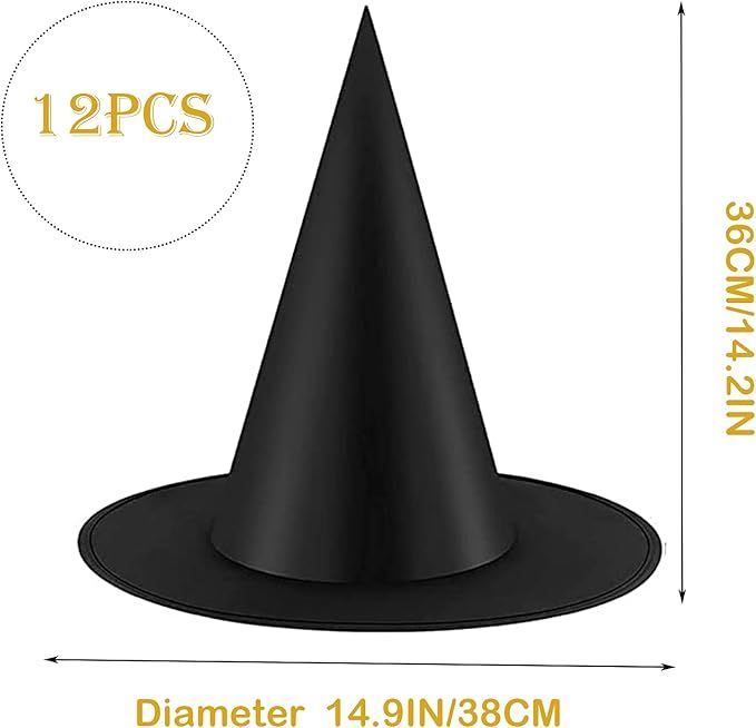 12 Pack Halloween Witch Hats Witch Costume Accessories for Halloween Party Decoration and Carniva... | Amazon (CA)