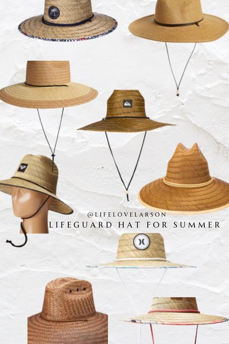 Lifeguard hat, straw hat, summer hat with drawstring 

#LTKSeasonal #LTKFindsUnder50 #LTKOver40