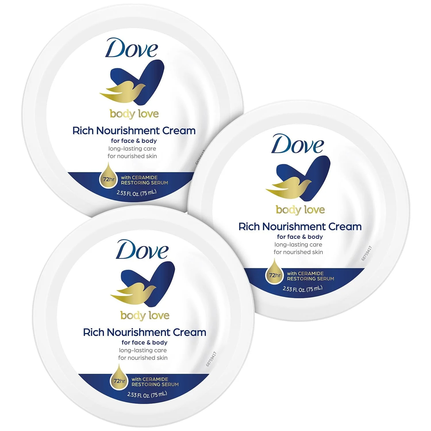 Dove Body Love Rich Nourishment Cream, Face, Hand & Body Lotion for Extremely Dry Skin, Fast-Abso... | Walmart (US)