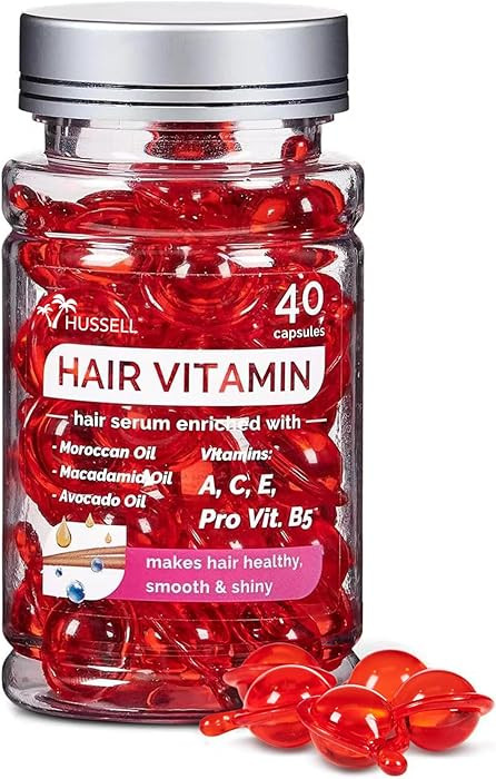Hair Vitamin Oil Capsules - No Rinse Hair Care Serum with Argan Oil, Macadamia & Avocado Oils Vit... | Amazon (US)