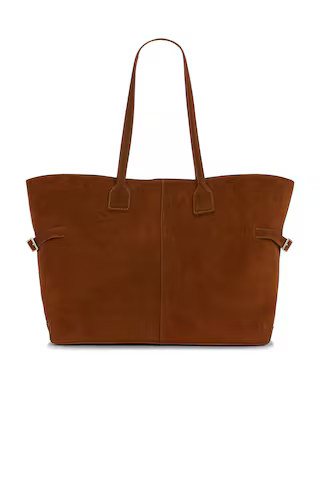 Flattered Lesley Tote Bag in Suede Bourbon from Revolve.com | Revolve Clothing (Global)