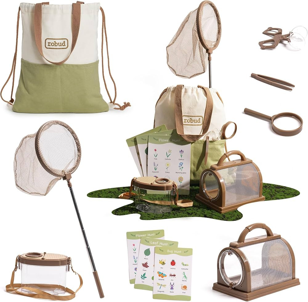 ROBUD Kids Explorer Kit & Bug Catcher Kit, Educational Kids Camping Gear, Outdoor Adventure Set w... | Amazon (US)