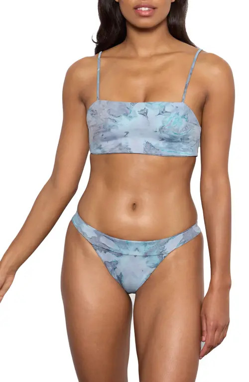 Dos Gardenias Leon the Balconette Bikini Top in Storm at Nordstrom, Size 2 | Nordstrom