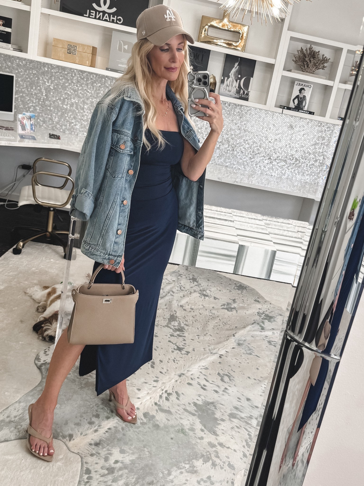 This dressy-meets-casual outfit is one of my favorite ways to look polished while still feeling comfortable
I love this mix of tailored and relaxed pieces—it’s such an easy formula you can wear for so many occasions.
I’m wearing an XS in the skirt, top, and jacket, everything fits true to size. 

 #LTKgrwm #LTKSeasonal #LTKOver40