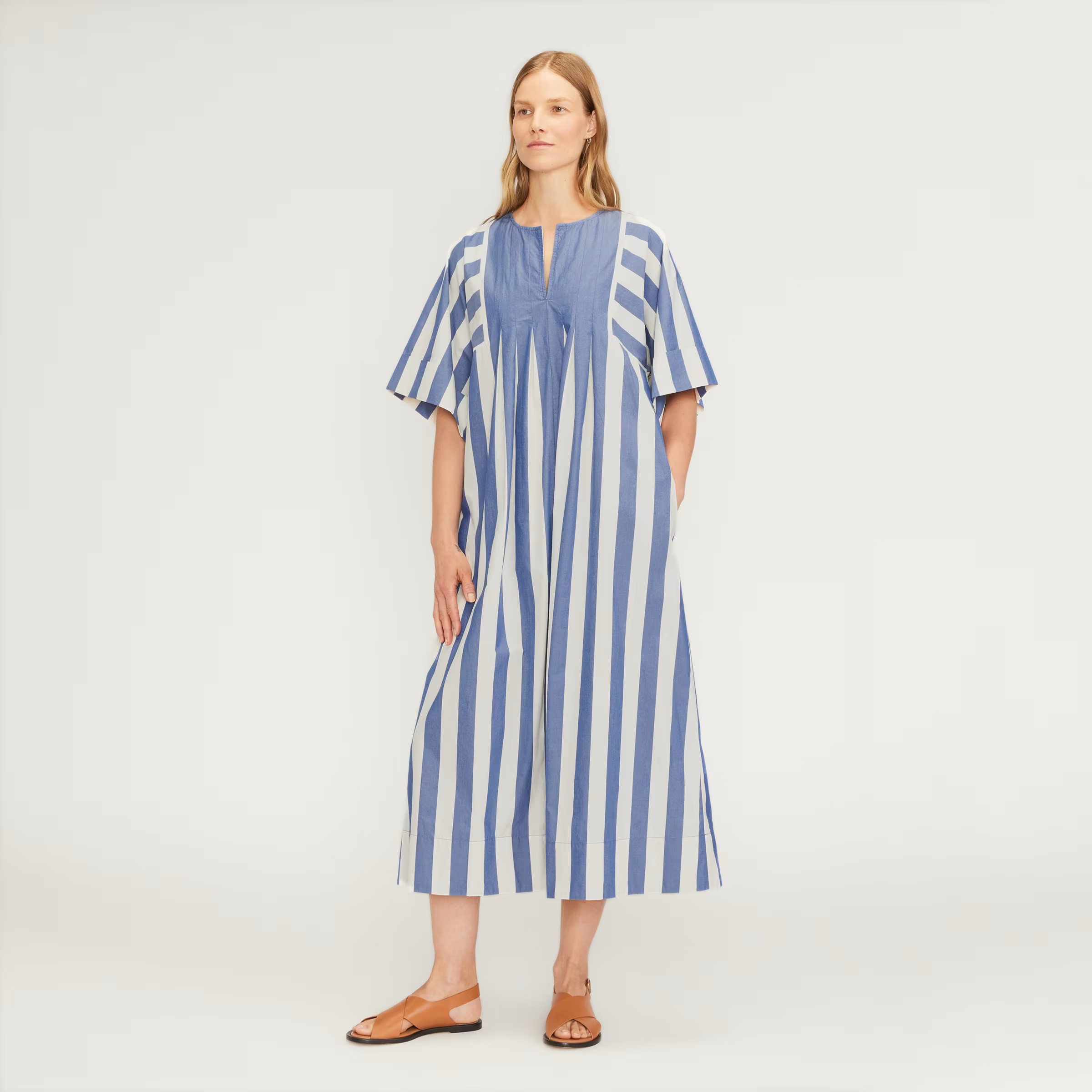 The Poplin Caftan Dress | Everlane