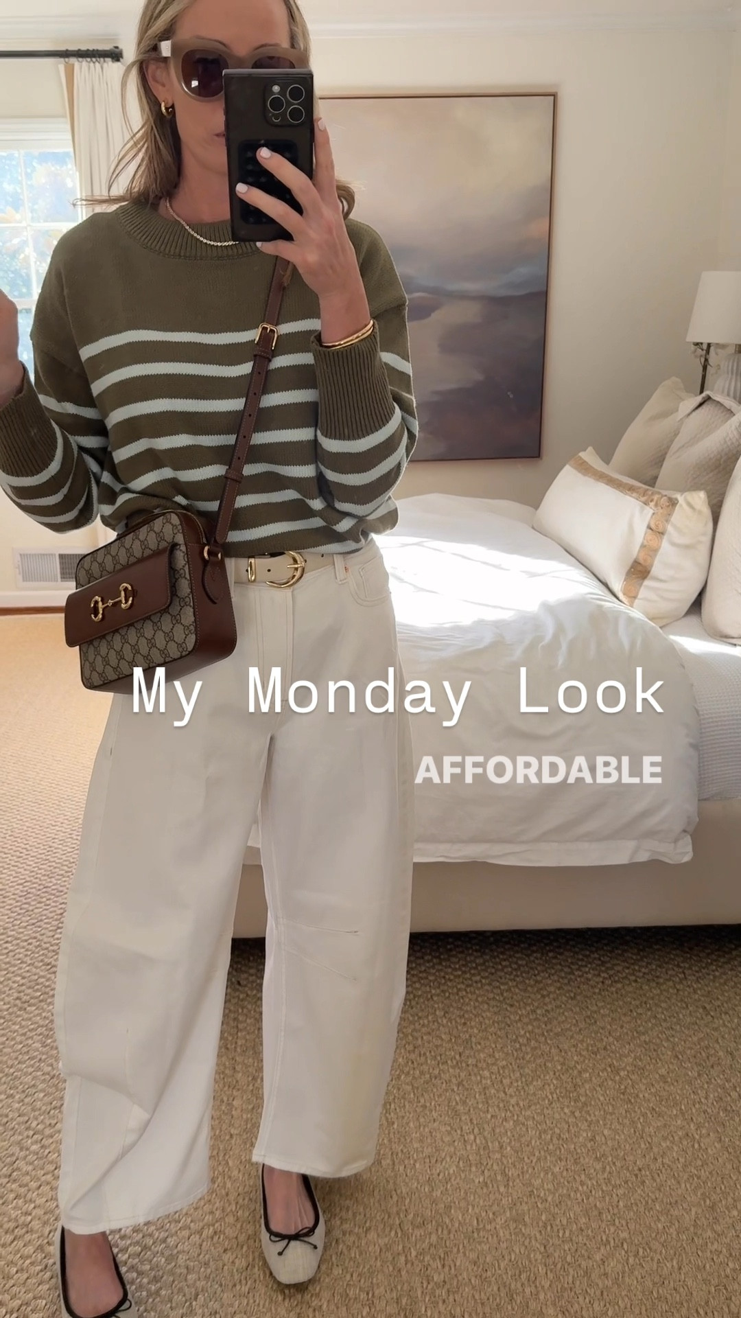 Monday 🙌🏻 let’s do this… love this comfy and affordable spring transition look since it’s going to be 70 in Atlanta today! Size 27 denim and size M sweater . 

#LTKFindsUnder100 #LTKFindsUnder50