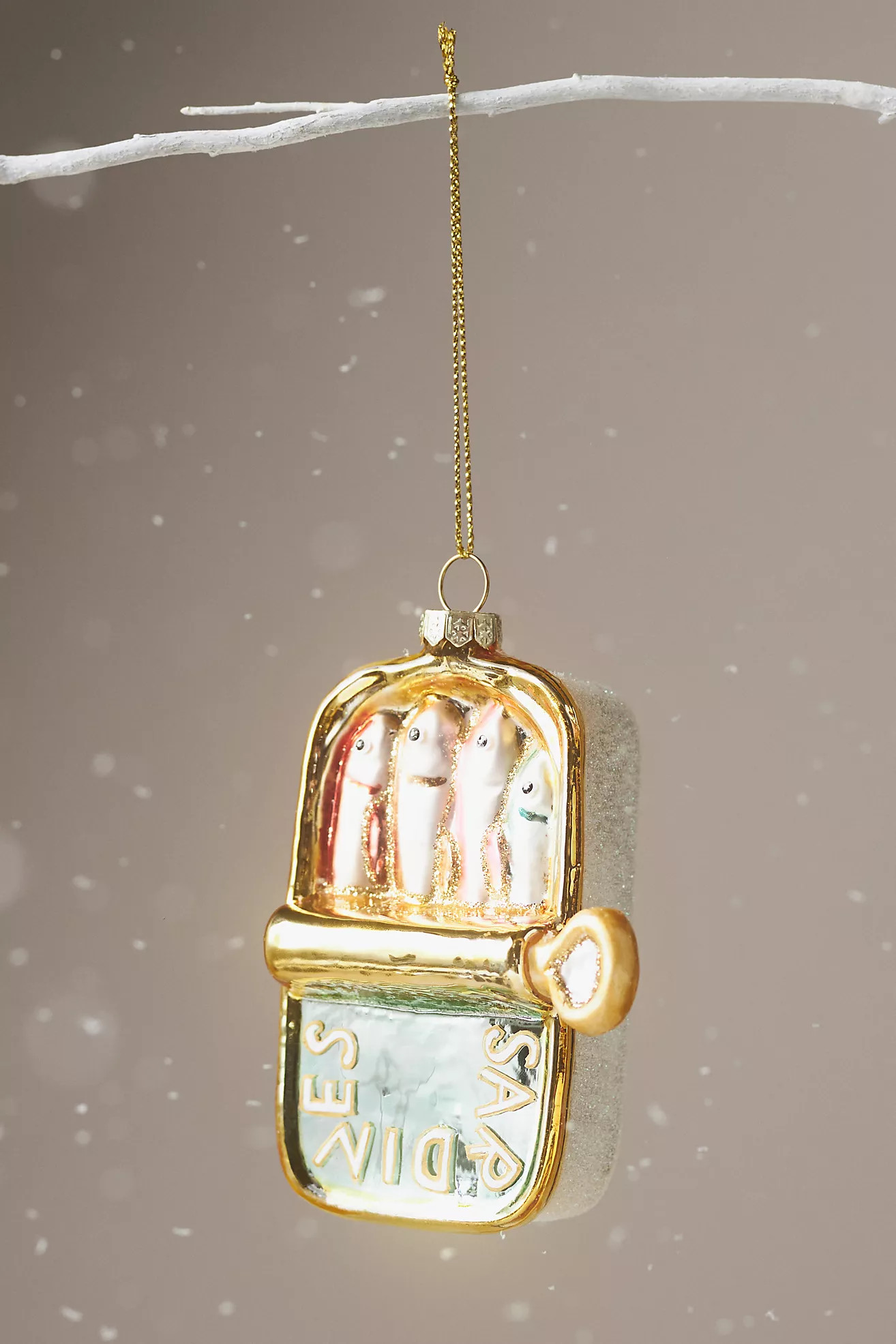 Sardine Tin Glass Ornament | Anthropologie (US)