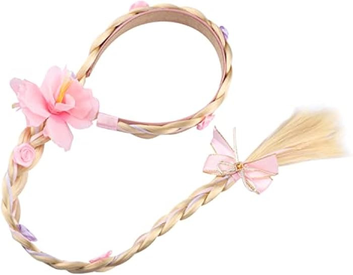 WUERKIYA Rapunzel Hair, Princess Dress Up Wigs for Girls Kids Tangled Dress Costumes 18.9'' Long ... | Amazon (CA)