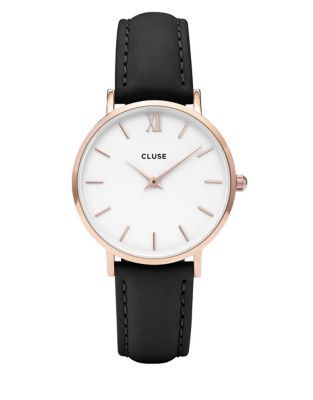 Minuit CL30003 Leather Analog Watch | The Bay