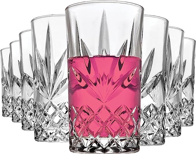 Godinger Highball Glasses, Tall Drinking Glasses for Water, Juice, Cocktails, Crystal Glass Tall ... | Amazon (US)