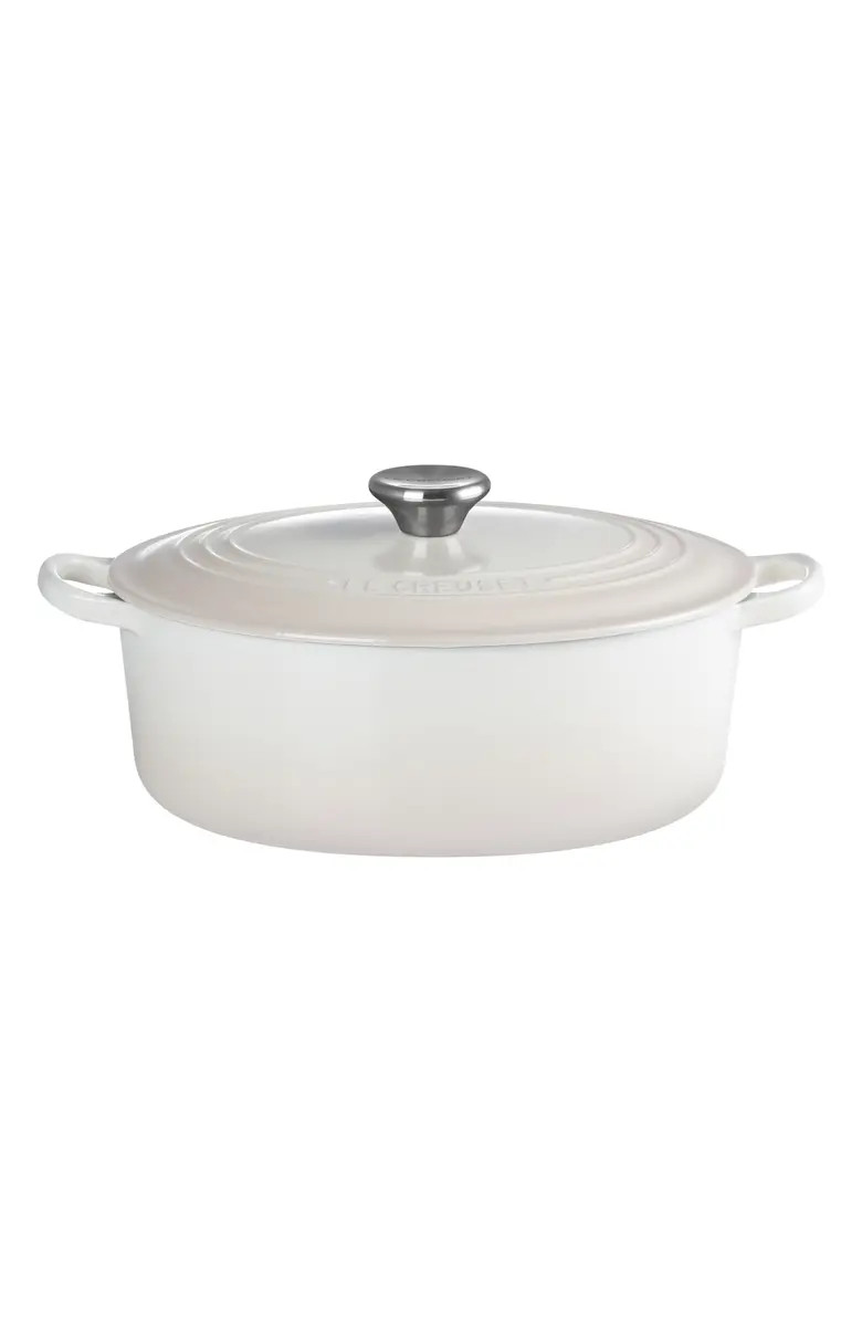 Traditional 4.5-Quart Enamel Cast Iron Oval Dutch Oven | Nordstrom