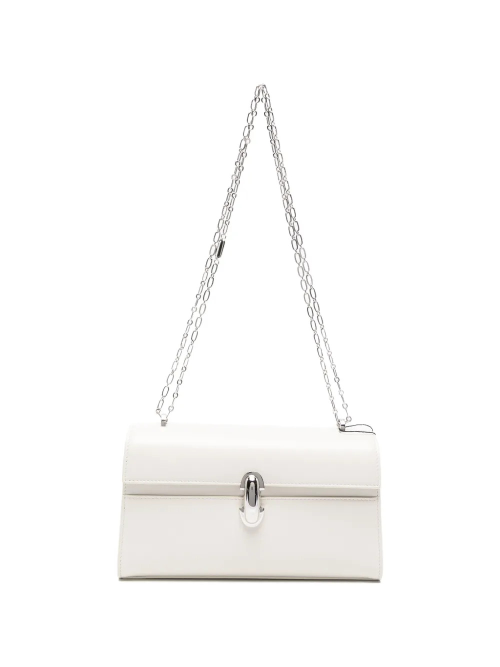 Savette  Symmetry chain-link Leather Shoulder Bag | White | FARFETCH UK | Farfetch Global