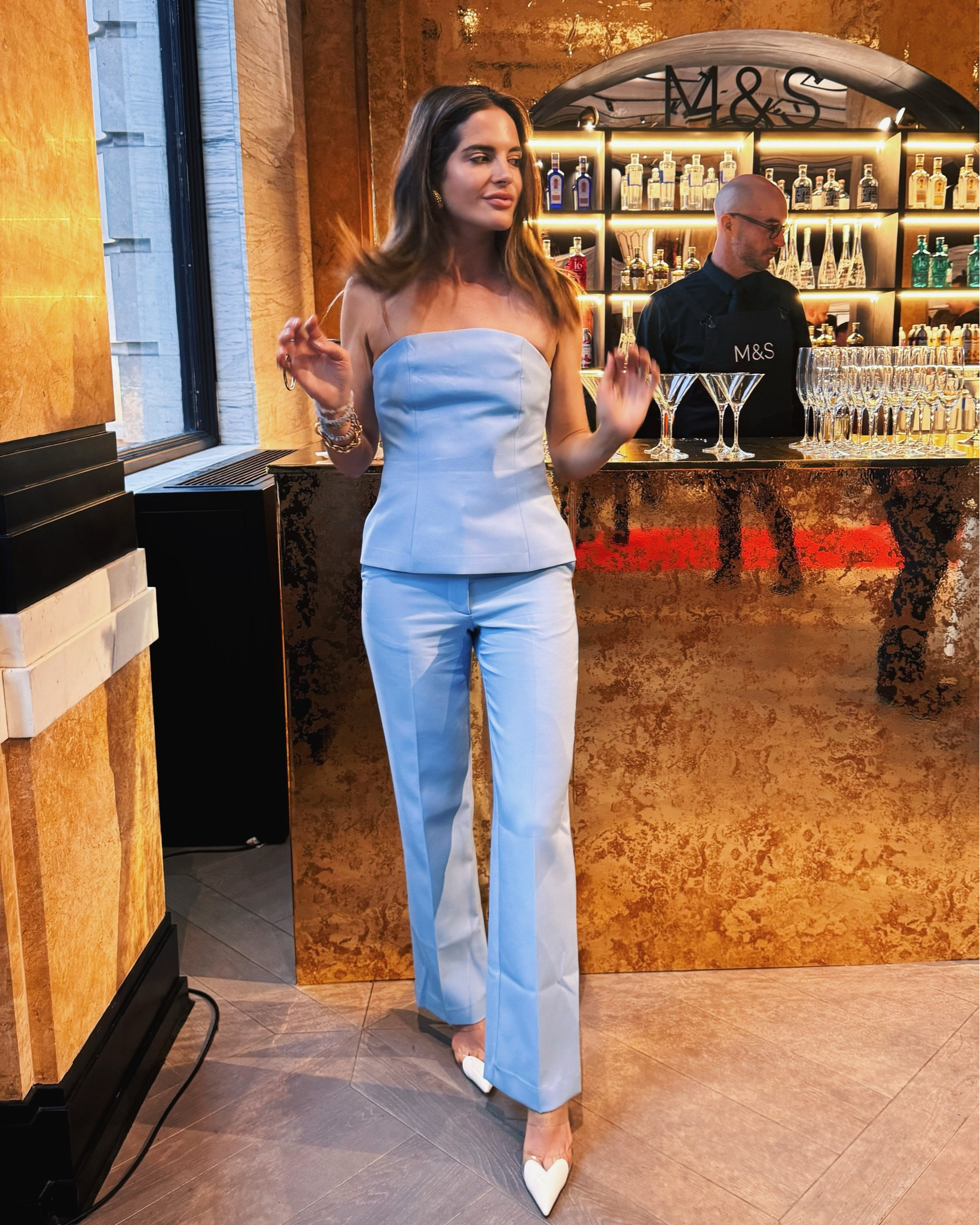 Ro&Zo pale blue co-ord. Strapless cami top and matching straight leg trousers. 🩵

#LTKeurope #LTKwedding #LTKuk